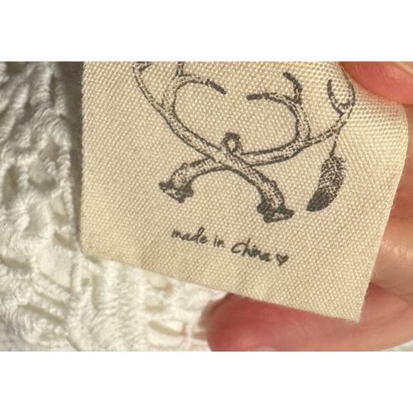 Spell & Gypsy Large Magnolia White Lace Eyelet Embroidered Babydoll Dress READ - Picture 7 of 14